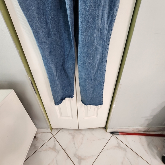 Universal Thread Light to Medium Blue Denim Overalls with Brass Buttons GRUNGE - Picture 8 of 14